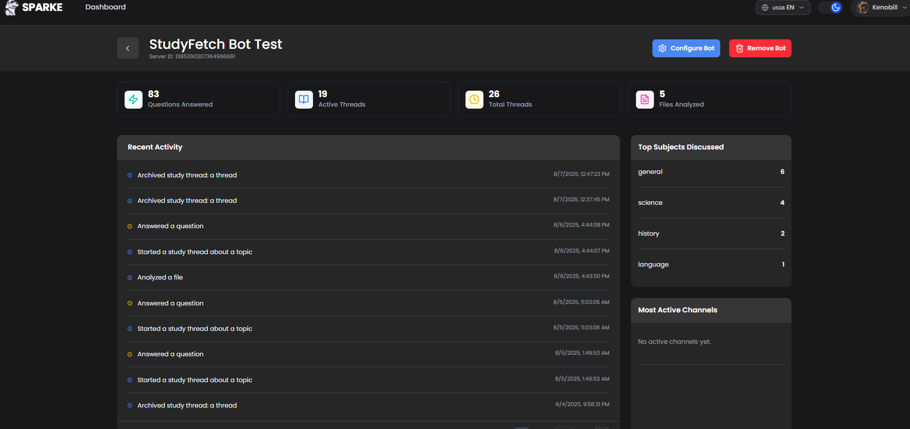 StudyFetch Bot Features